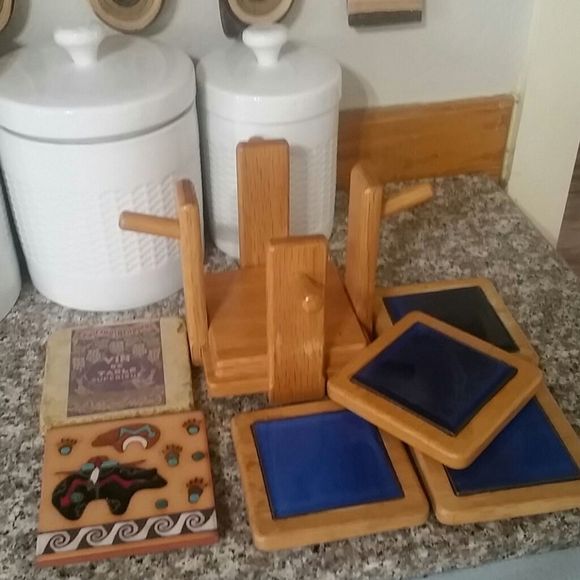 Wood Coaster Set - Picture 4 of 6